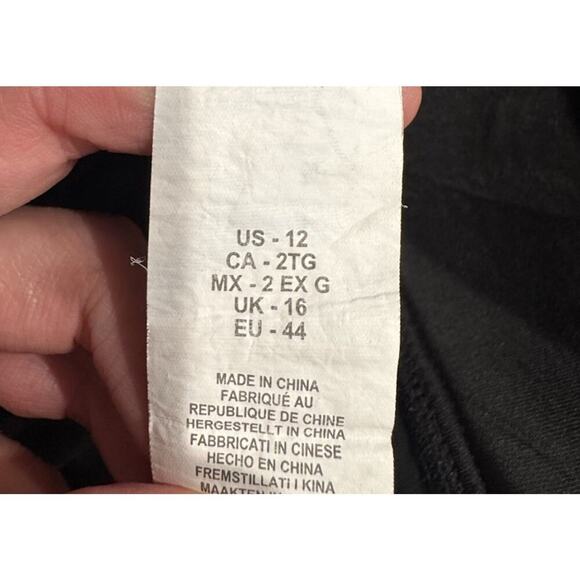 Maxine Of Hollywood Swimsuit Size 12 Mio One Piece Black Floral Print Tropical - Picture 6 of 7